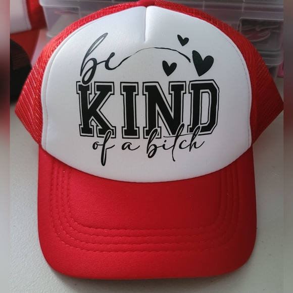 Other - Red and White Trucker Hat